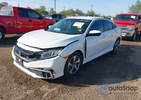 2019 Honda Civic Lx из США, поврежденный, VIN 19XFC2F60KE036774
